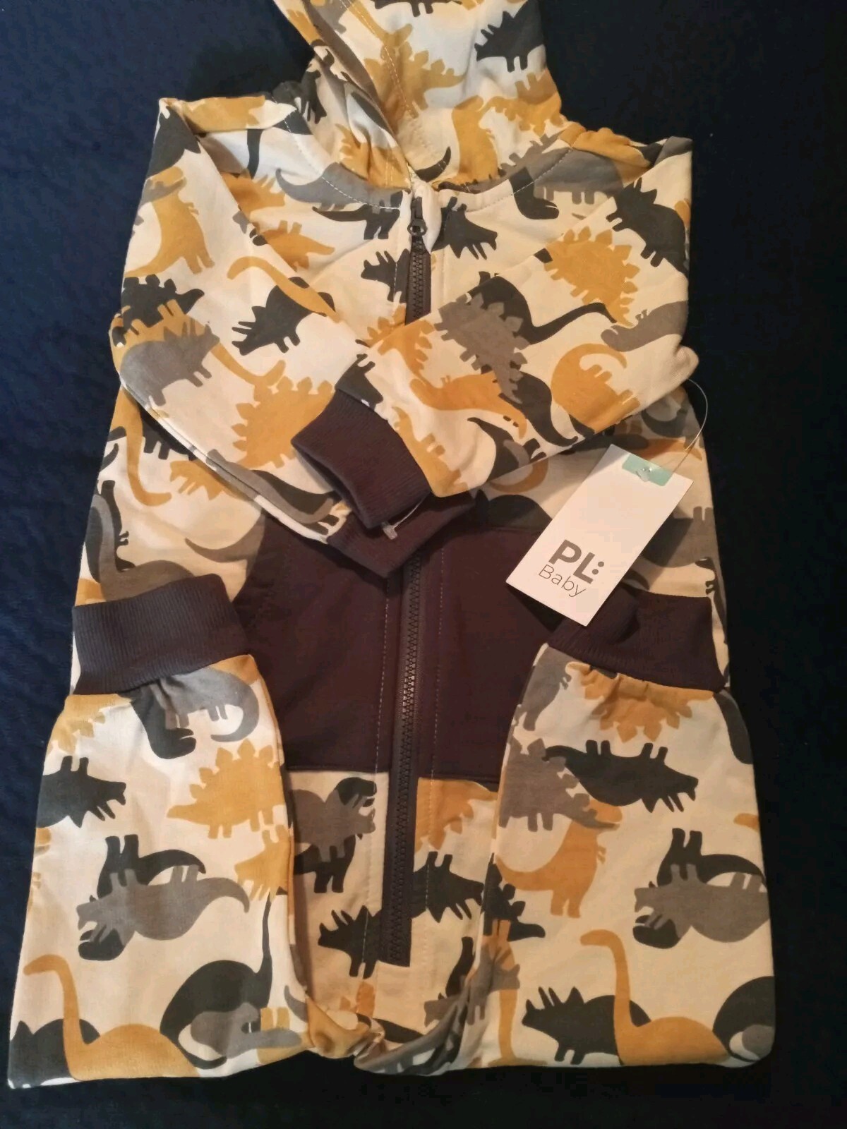 Timberland Baby Boy One Piece Fleece Logo Size 3-6M