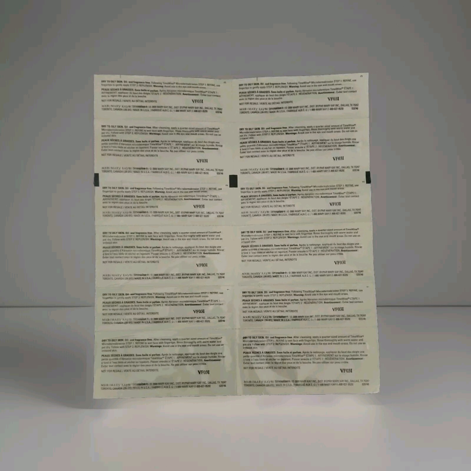 6 Mary Kay TimeWise Microdermabrasion step 1 & 2 Refine Sample *Read Details*