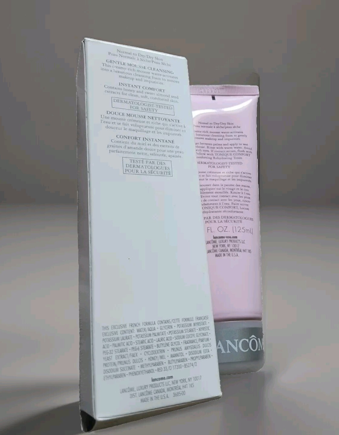 Lancome Mousse Confort Comforting Creamy Mousse Cleanser Normal t Dry Skin 4.2oz