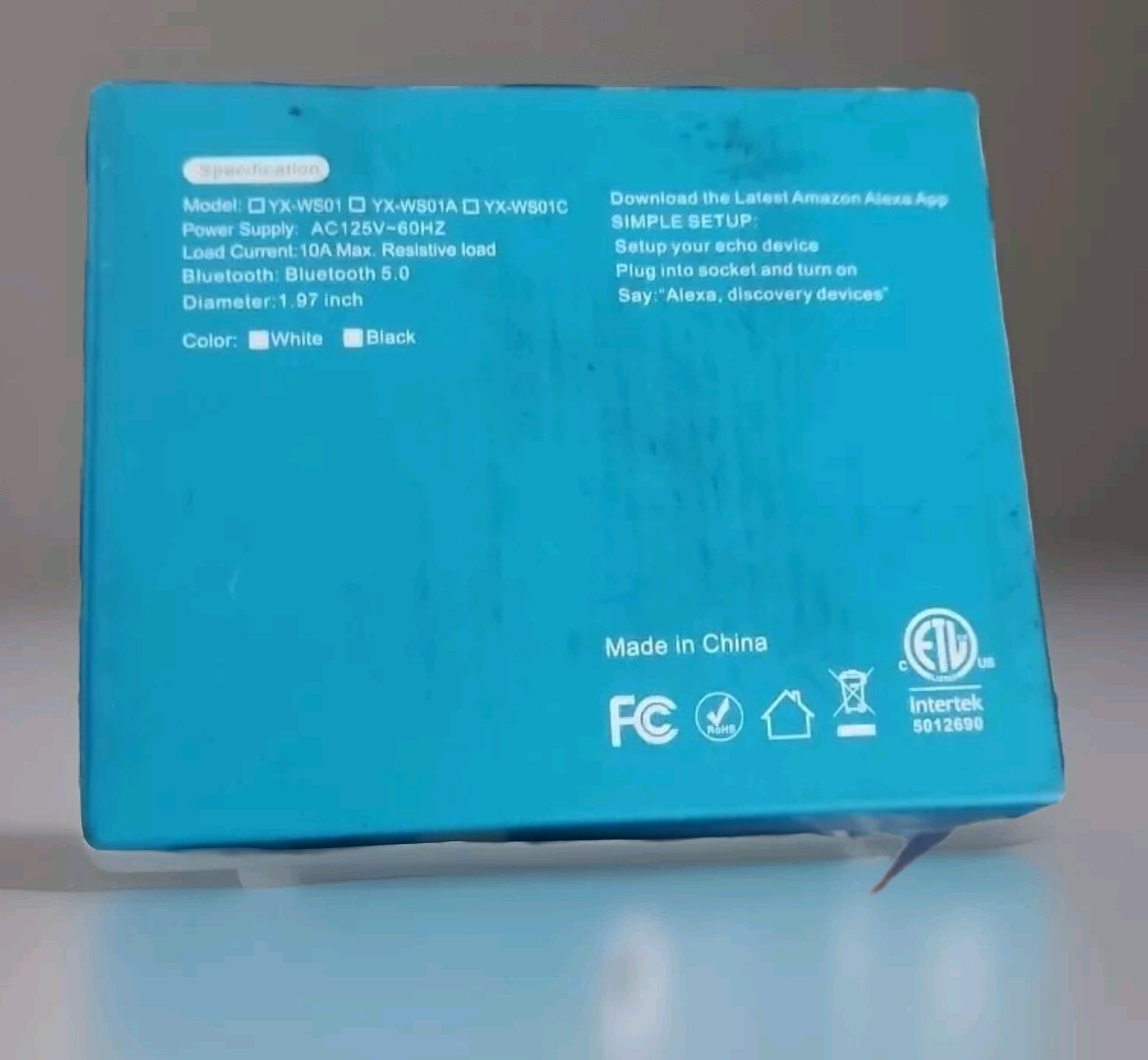 AMYSEN YX-WS01 Smart Plug WIFI Smart Socket 4- pack WHITE