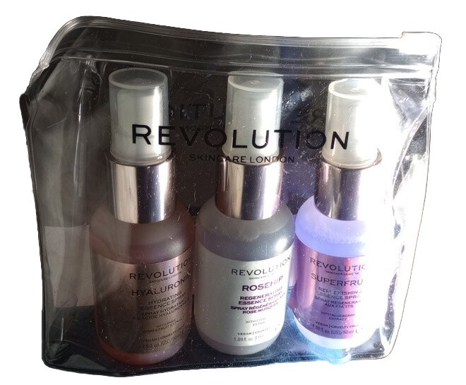 Revolution Skincare London Rosehip&Super Fruit Essence Hyaluronic Spray, 3pc