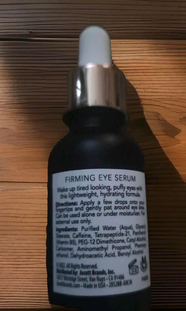 Pearlessence Firming Eye Serum Caffeine Peptide 1 Oz /39ml Bottle
