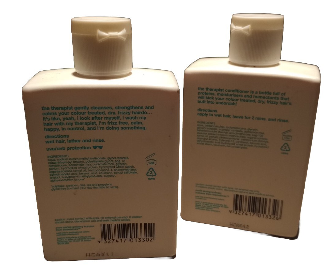 Evo The Therapist Calming Shampoo and Conditioner 10.1 oz each