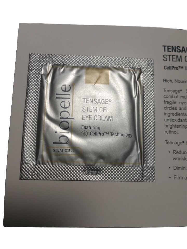 Biopelle Tensage Daily Serum Stem Cell Eye Cream 2 Packets.