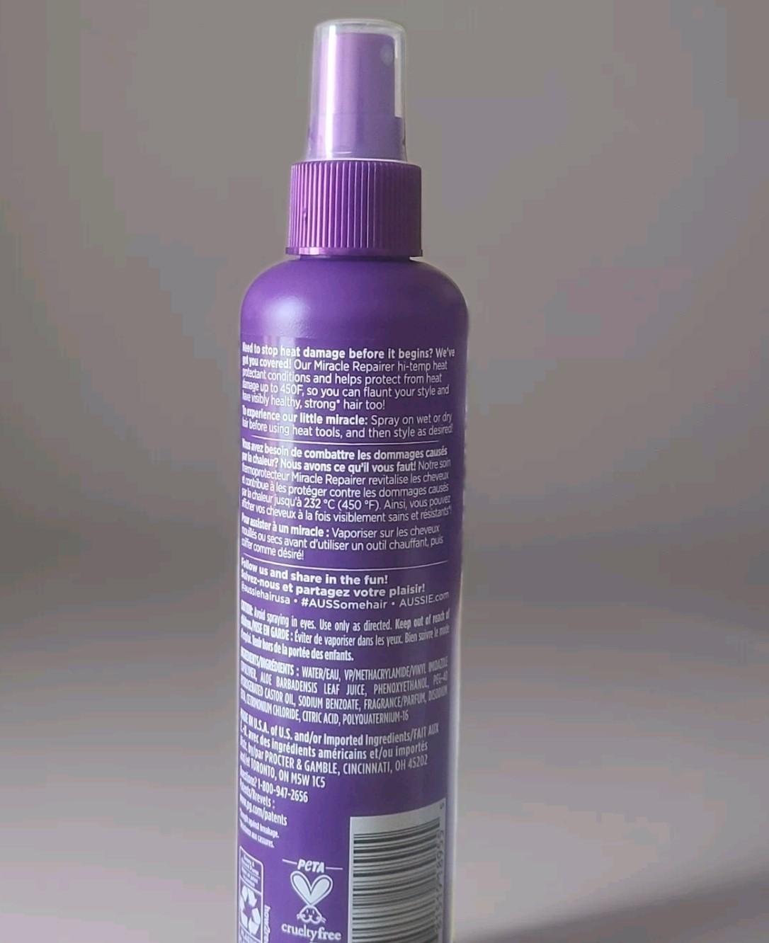 Aussie Miracle Hair Repairer with Aloe Vera Heat Protectant – 8.5 fl oz