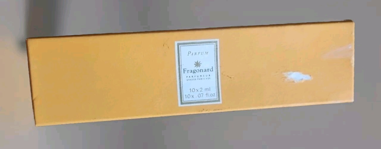 Fragonard 10 Piece Vintage Mini Set Parfum Splash 10x 2 ml .