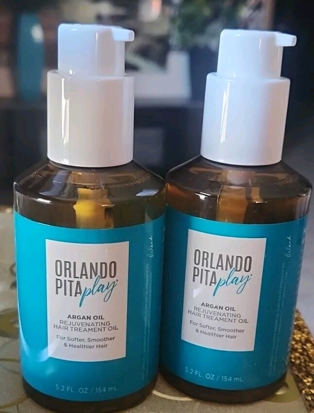 Orlando Pita Play 2 pk/2×5.2 Oz Argan Rejuvenating Hair Treatment Oil Fast Ship