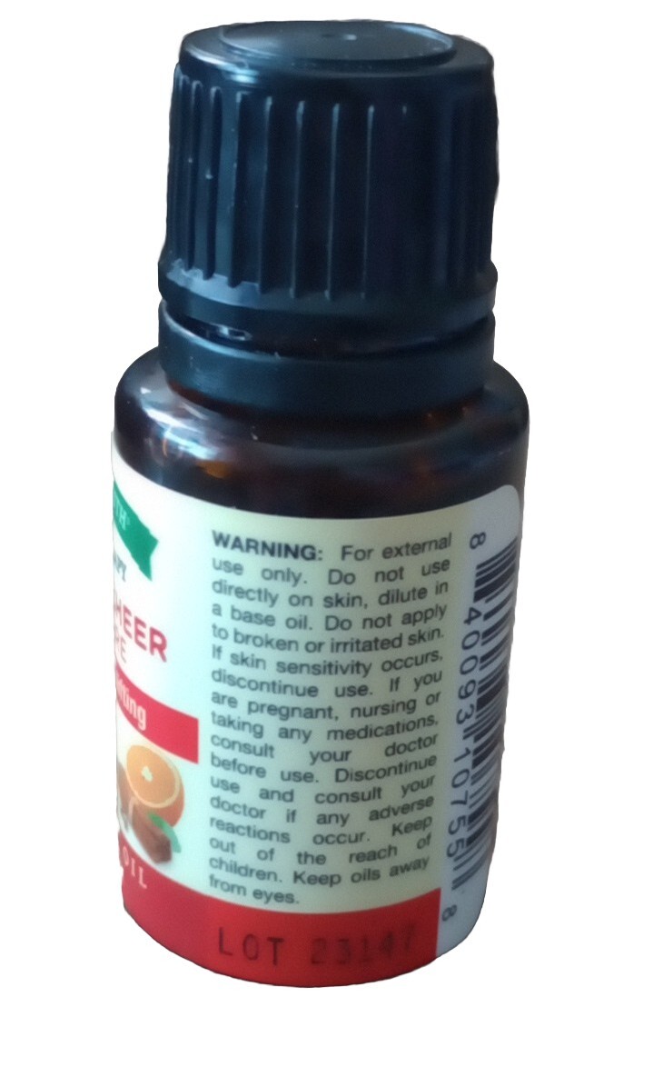 NATURE’S TRUTH HOLIDAY CHEER 100% UPLIFT PURE ESSENTIAL OIL AROMATHERAPY 0.51 OZ