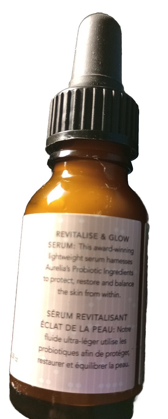 Aurelia London Revitalise & Glow Serum Probiotic Hibiscus  0.5 oz. 15 ml. Travel