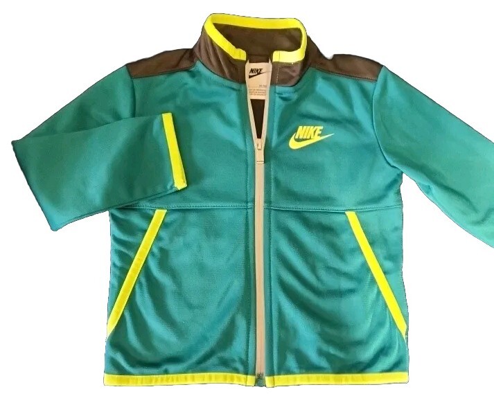 Nike Toddler Boys Jacket 24 Months Green Black.