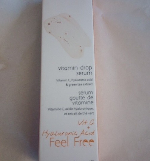 Cosmos Natural Vitamin Drop Serum Vitamin C & Hyaluronic Acid Feel Free 1 oz NEW