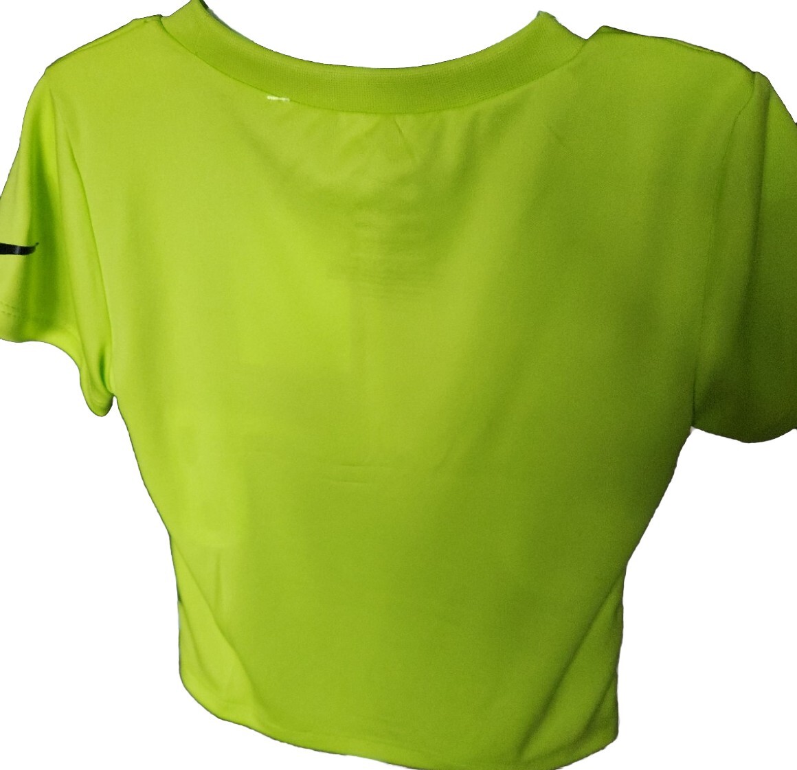 Nike Boys’ Vapor Dri-Fit Graphic Short Sleeve T-Shirt, Neon Green, 24 Months.