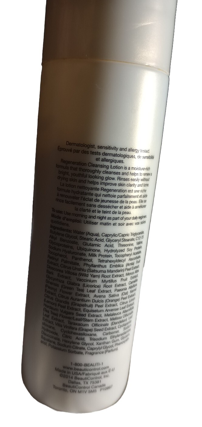 BeautiControl Regeneration Smooth Cleansing Lotion 6.7oz.*Read Details*
