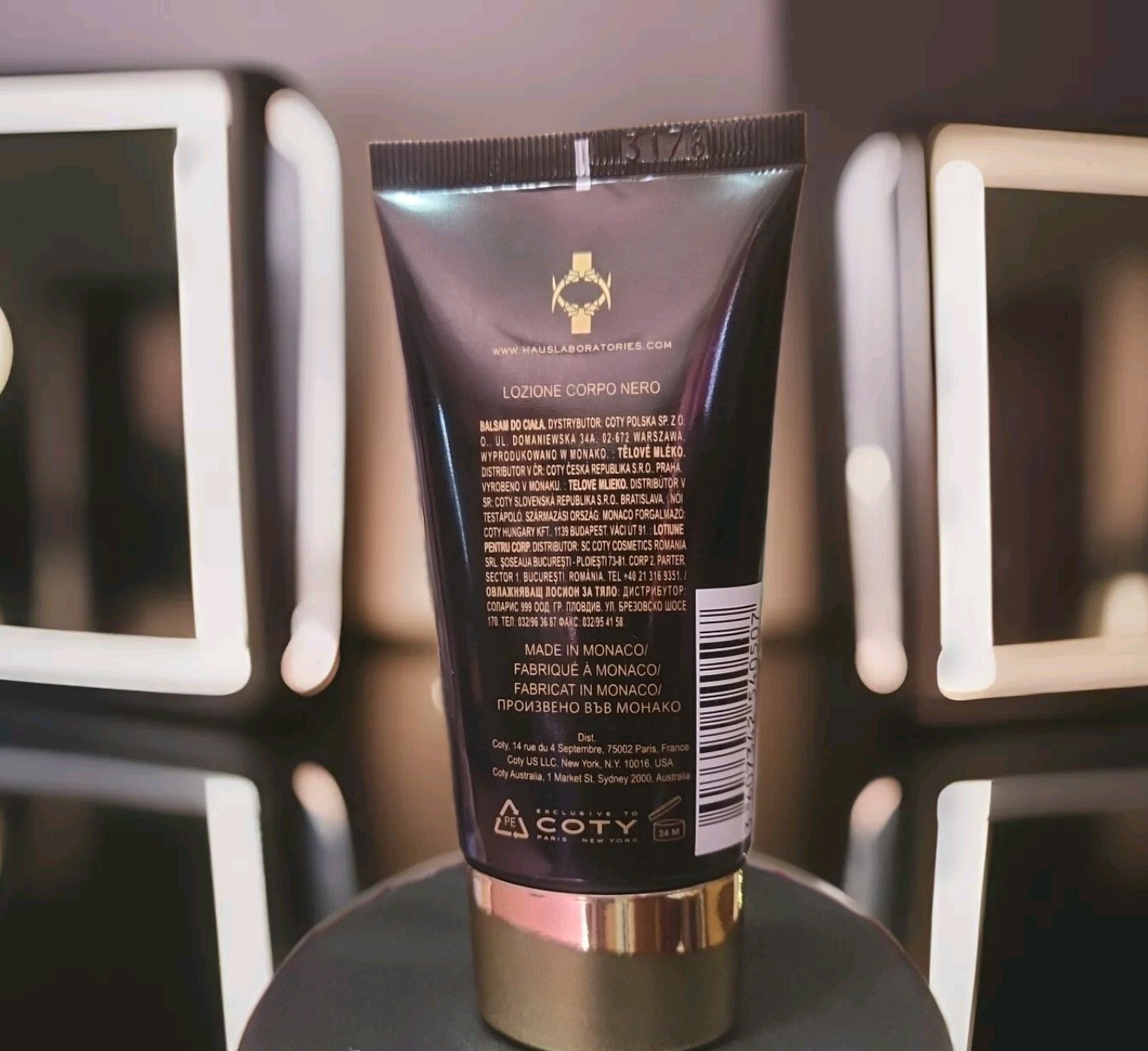 New Lady Gaga Fame Black Fluid Permued Black Body Lotion 75 ml/2.5 oz~Rare