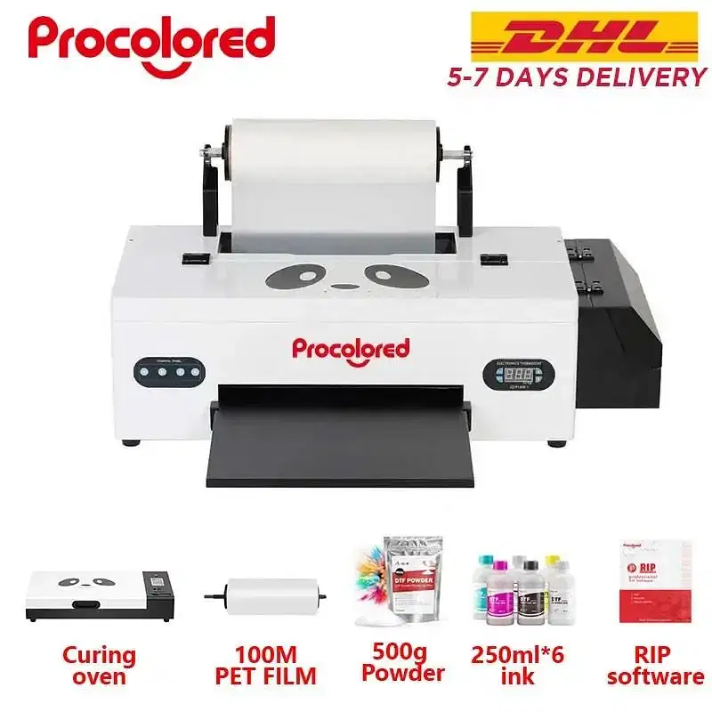 color: WHITE, Ships From: CHINA – New! 27+ Procolored F13 A3+ R1390 Dtf Printer Direct To Film Printing Machine With curing oven For T-Shirts And Textile